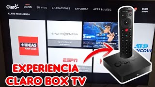 EXPERIENCIA 📺 ASI FUNCIONA CLARO BOX TV ANDROID EN CLARO HOGAR TELEVISIÓN
