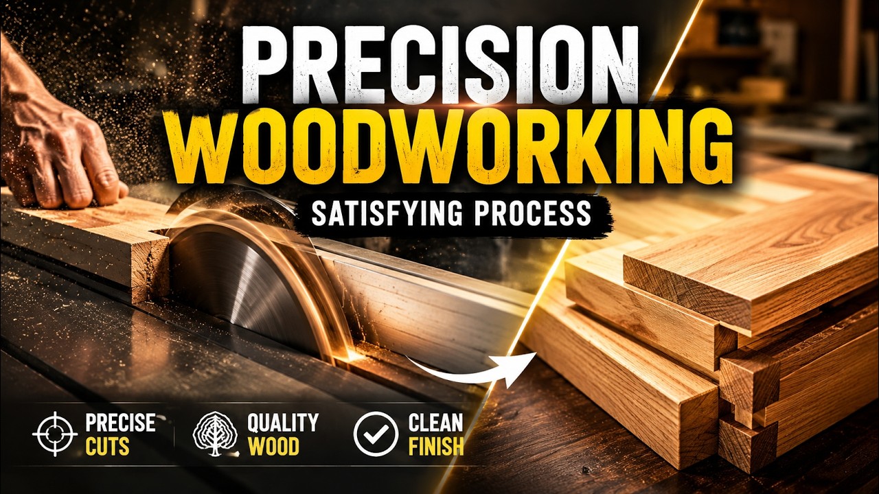 Amazing Precision Woodworking Process | Satisfying Table Saw Cuts - YouTube