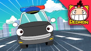 Brave Police Car, Paul | Vehicle tale | brave cars | patrol | REDMON