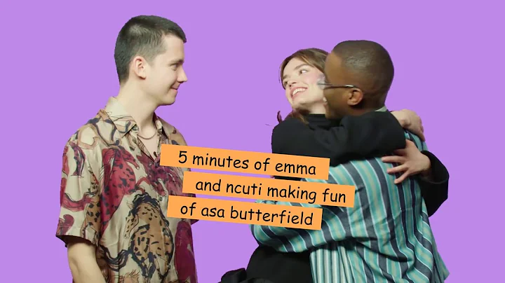 emma mackey and ncuti gatwa making fun of asa butt...