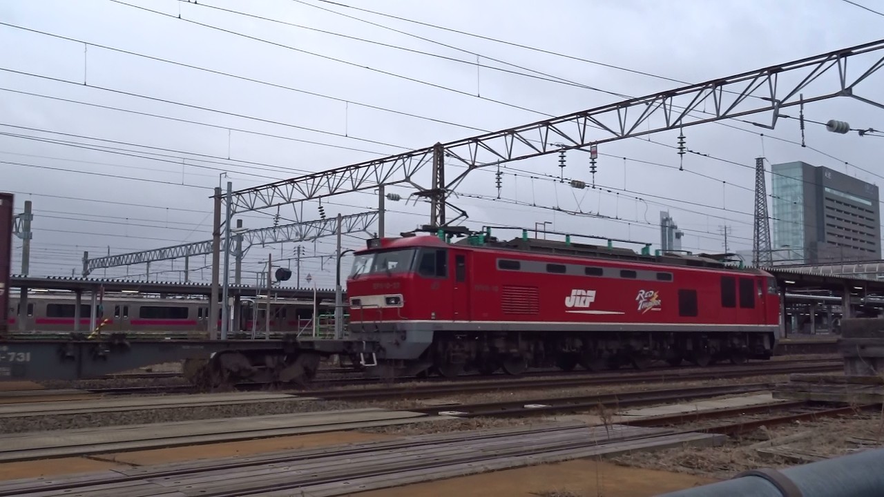 2026.02.23 貨物列車（4090列車）秋田駅到着