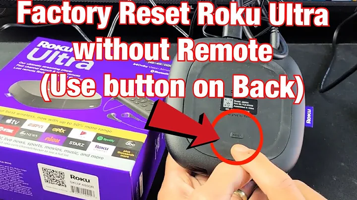 Roku Ultra: How to Factory Reset (Hard Reser) without Remote (Use Button on Roku Ultra)