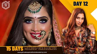 Day 12| 15 days Makeup challenge | Online class | @pkmakeupstudio