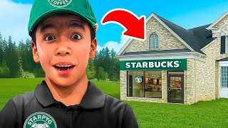 CONSTRUÍ UN STARBUCKS EN MI CASA!!
