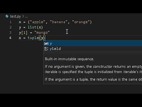 #7 Tuples (Python Tutorial)