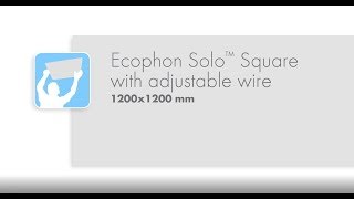 Ecophon Solo™ Square 1200x1200 mm with adjustable wire