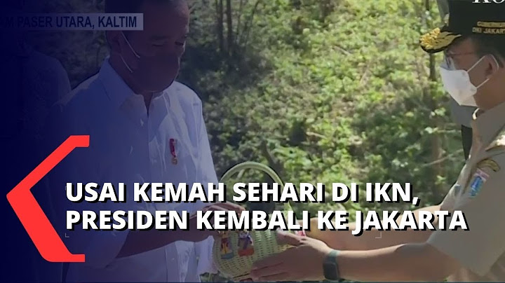 Usai Kunjungi Titik Nol Km IKN dan Pimpin Prosesi Ritual, Jokowi Kembali ke Jakarta