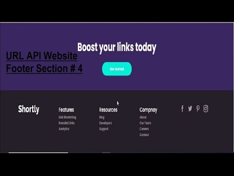 How to Make a Website | URL Shortening API Master Website Part  4 | Coding Pro
