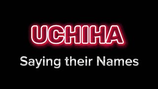 Uchiha saying their Name [Without Music] ||No copyright|| #madara #itachi #sasuke #obito #naruto