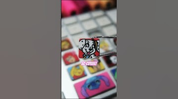 I drEw 101 Dalmatians BUT On A Keyboard With POSCA Markers! 😍🎨 #satisfying #art #disney #shorts