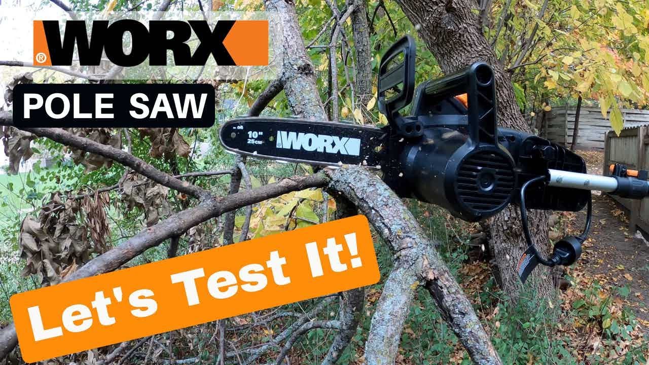 WORX Electric Pole Saw/Chainsaw - YouTube