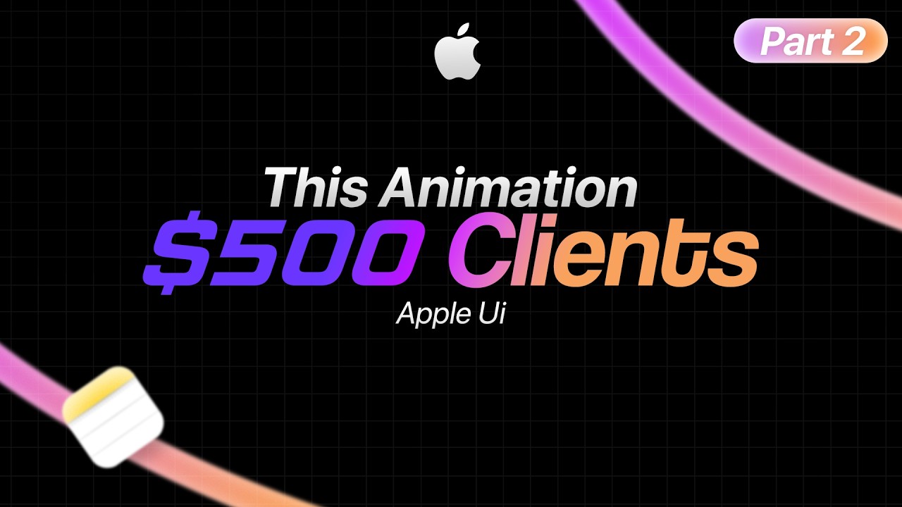 Apple UI Animation Part 2 – Create Premium $500 Animations (AE Tutorial ...