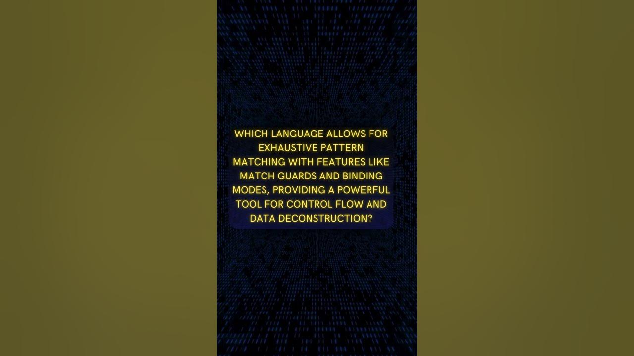 Advanced Pattern Matching: Rust vs Python! #rustlang - YouTube image.