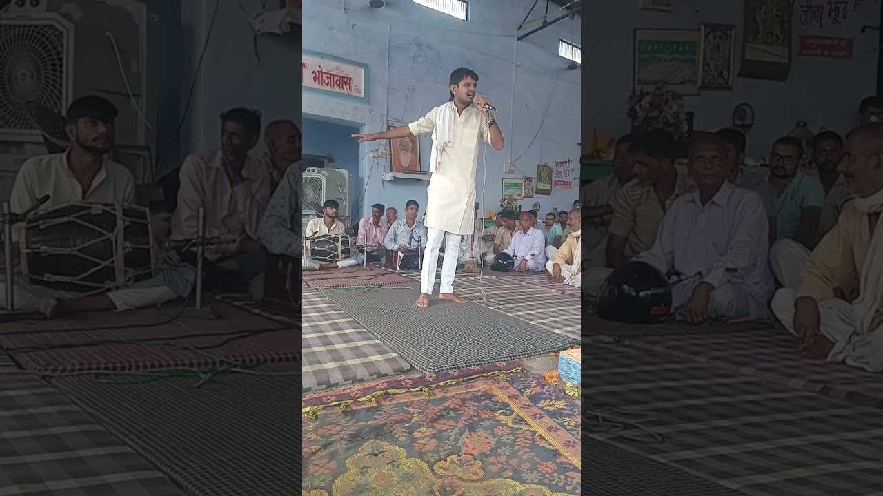 युवा कवि अंकुर शर्मा बाबा जिन्दा देव आश्रम भोजावास