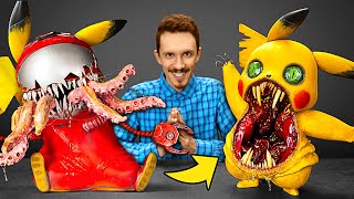 2 Incredible Evolutions of Pikachu: Monster Transformation & Among Us Imposter! ⚡😱