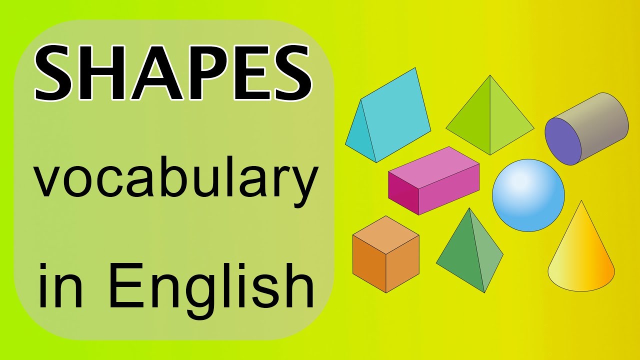 Shapes Vocabulary ll 50 Shape Names in English with Pictures ll Shape  English Vocabulary 