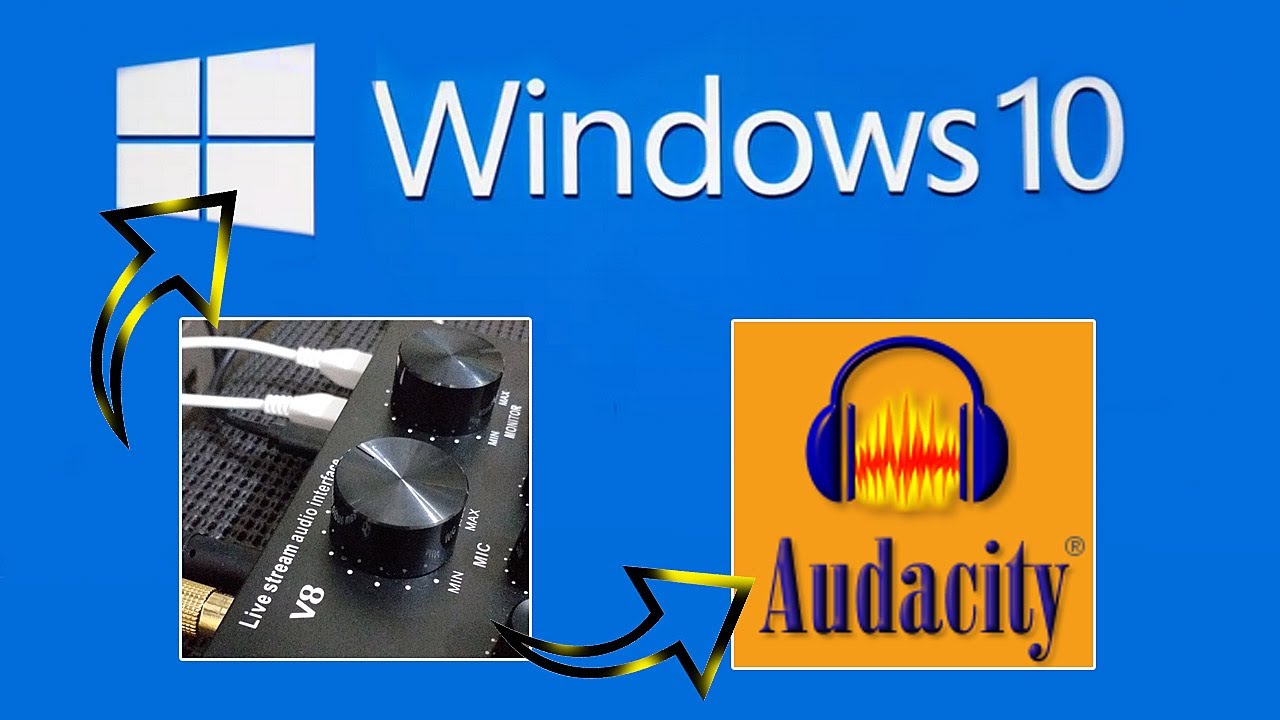 CONNECT V8 SOUND CARD TO WINDOWS 10 AND EDIT VOICE TO AUDACITY YouTube