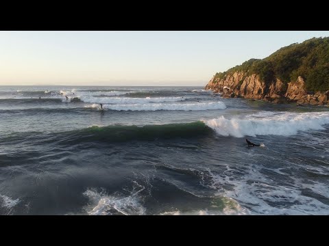 Mount Main Beach broader view., Mt Maunganui - Main Beach surf spot, Bay of Plenty, New Zealand.