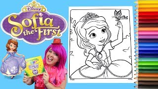 Coloring Sofia The First Coloring Book Page Colored Pencil Prismacolor Kimmi The Clown
