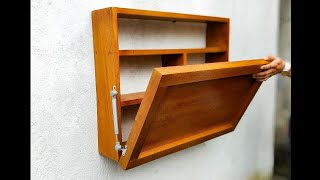 Idea en madera / MESITA SECRETA / escritorio plegable / woodworking