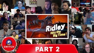 Live Reaction: Ridley on Smash Bros Ultimate (PART 2) | E3 2018 | Synched Compilation