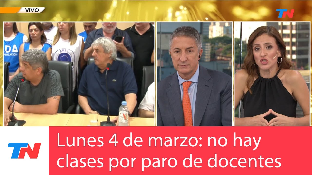 Gremios docentes anunciaron un nuevo paro total para el próximo lunes ...