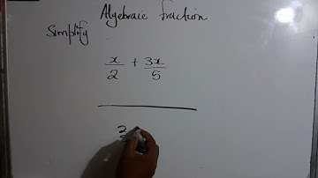 Simplifying Algebraic Fraction Part 1