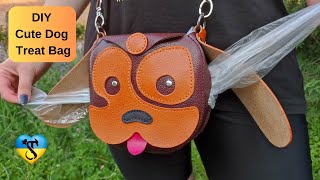 Leather Dog Walking Bag Pattern: Cutest Treat Pouch And Waste Bag Dispenser | Tutorial