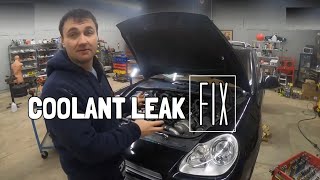 PORCHE CAYENNE COOLANT LEAK FIX