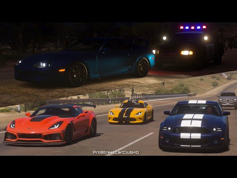(PC) Forza Horizon 5: REAL 1320 HIGHWAY ROLL RACING & COPS!| 800HP-1600HP Street Cars Best Races Yet