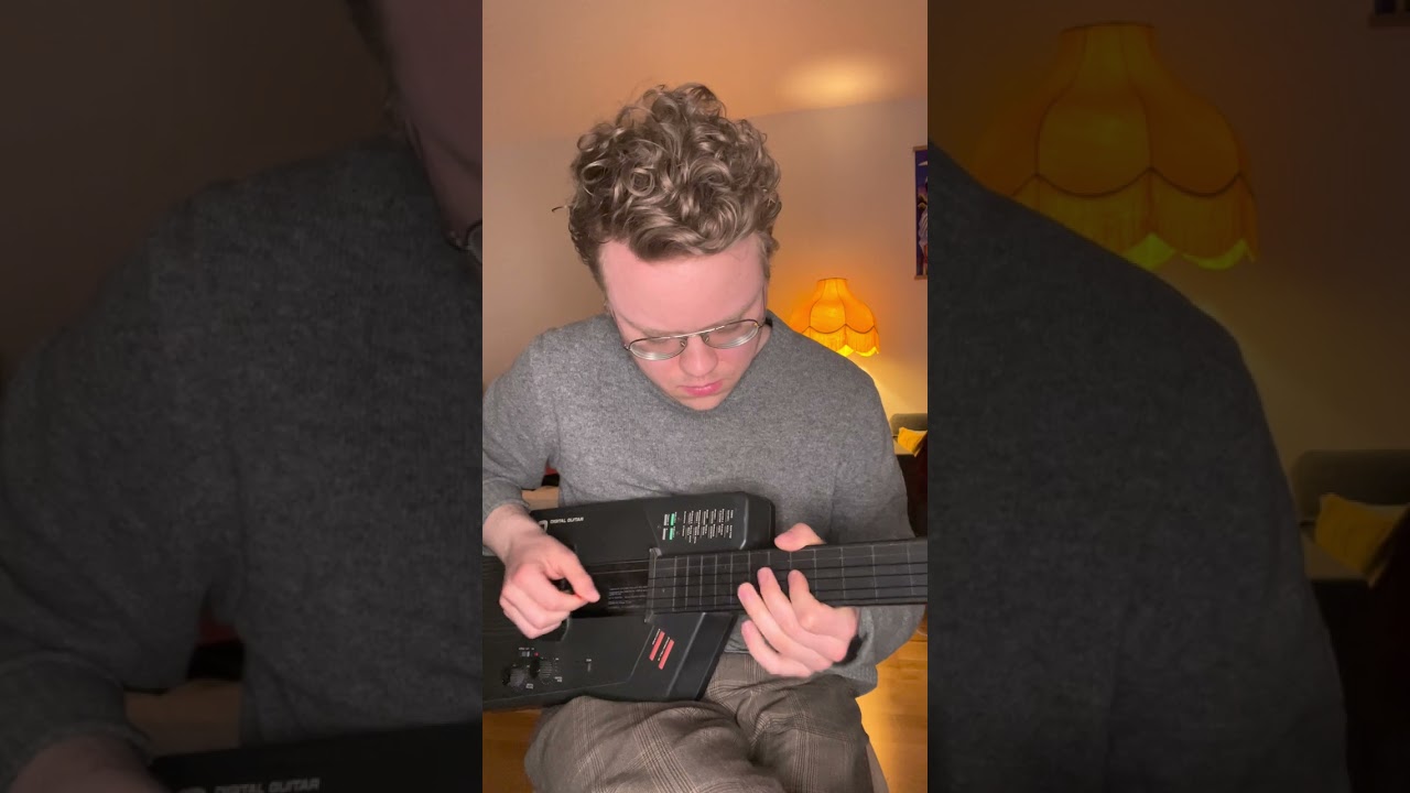 Playing the blues on a Casio DG-1 synth guitar - YouTube