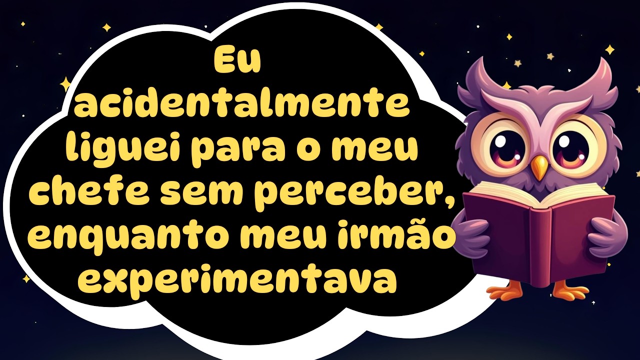 Eu acidentalmente liguei para o meu chefe sem perceber, enquanto meu irmão experimentava um suéter