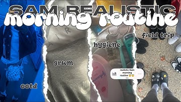 MY REALISTIC 6AM MORNING ROUTINE ★ootd ,grwm, hygiene, field trip , etc ★