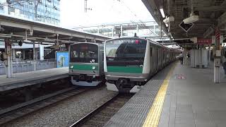 クハ２０５－１０７形埼京線大崎駅発車