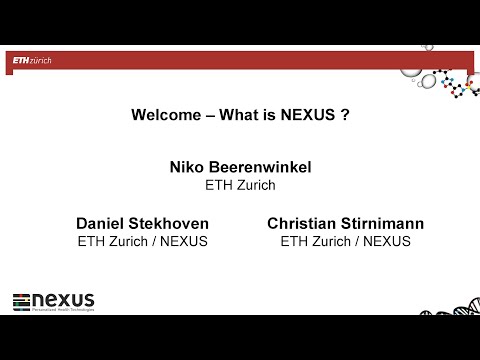 NEXUS User Day 2021 - Welcome Message & Introduction to NEXUS
