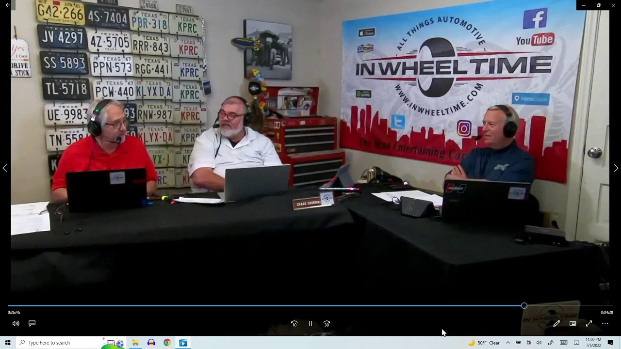 In Wheel Time Car Talk is live
