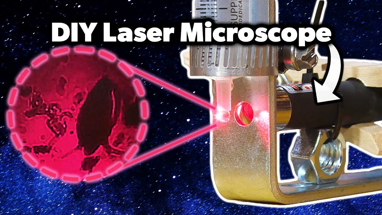 You wont believe what you can see with this DIY Laser Microscope!