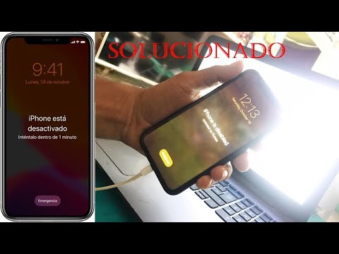 iPhone X 11 DESACTIVADO Conectarse a iTunes | iPhone is disabled Solución 2021