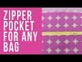 How to Add a Zipper Pocket to Any Size Bag