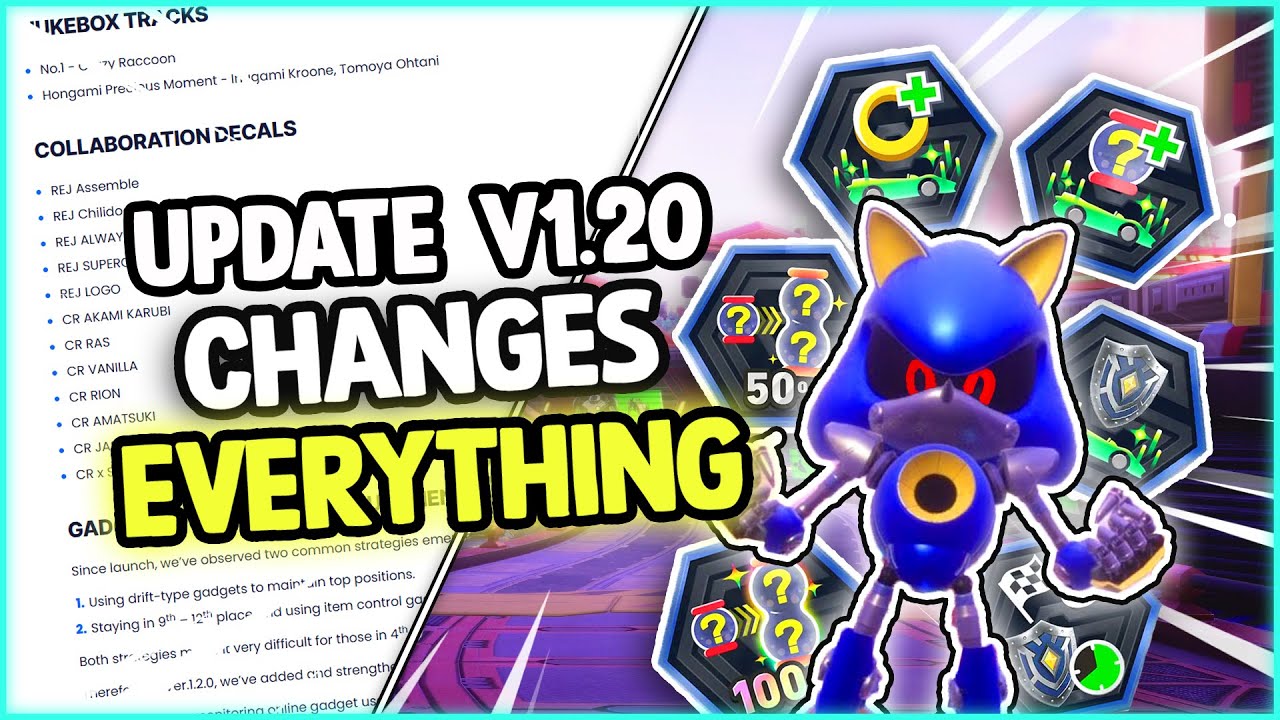The NEW Patch for Sonic Racing Crossworlds CHANGES EVERYTHING... | Sonic Racing Crossworlds