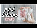 TUTORIAL SCRAPBOOKING ✨ Mini ÁLBUM KRAFT (Súper fácil) COSIDO y DIMINUTO