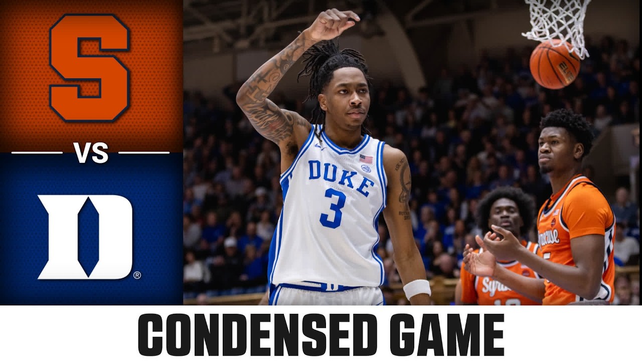 Syracuse vs. Duke Condensed Game | 2025-26 ACC Men's Basketball