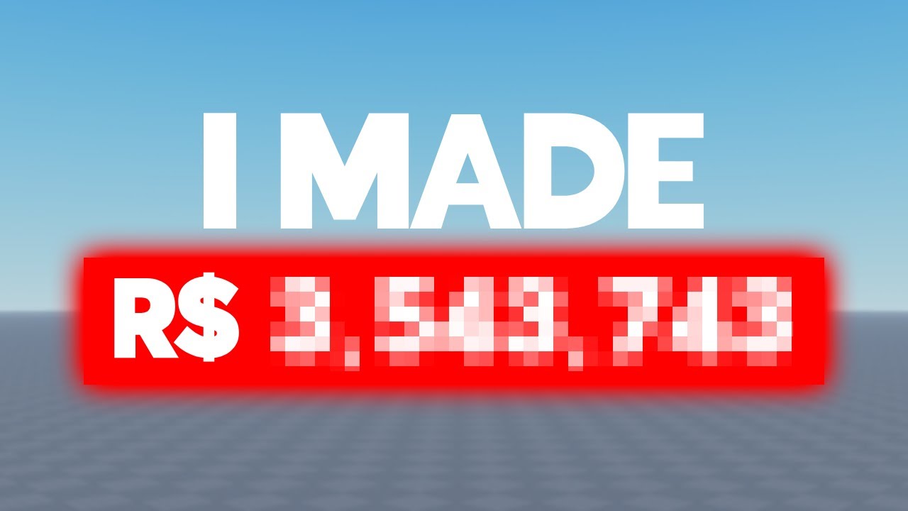 How Much I Made From My Roblox Game With 1.5 Million Visits