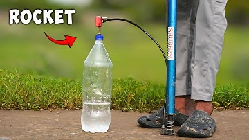 How To Make Simple Water Bottle Rocket - Very Easy 