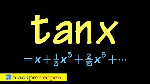 Power series expansion of tan(x)