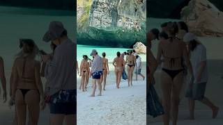 🇹🇭Maya Island, the most famous and most beautiful beach in Thailand🐬#phuket #phiphiislands