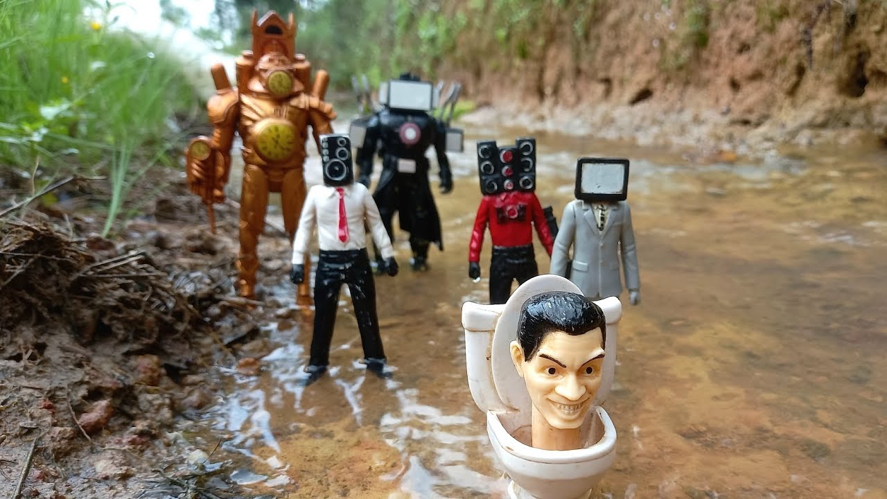 Mencari SKIBIDI TOILET di Sungai.!?Tv man,Tv woman,Speakerman,Cameraman,Clockman,Gman,all characters