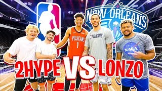 2HYPE vs. Lonzo Ball - Who's the BEST SH00TER? *Half-Court Buzzer*