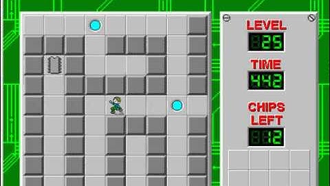 Chips Challenge Walthrough Level 25