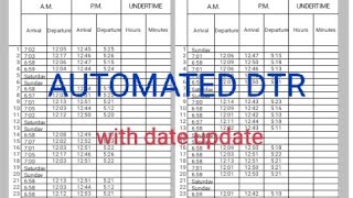 AUTOMATED DTR